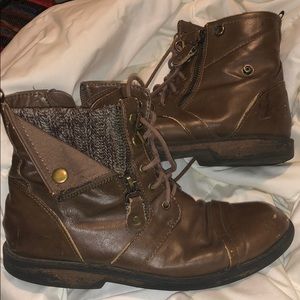 Brown ankle boots